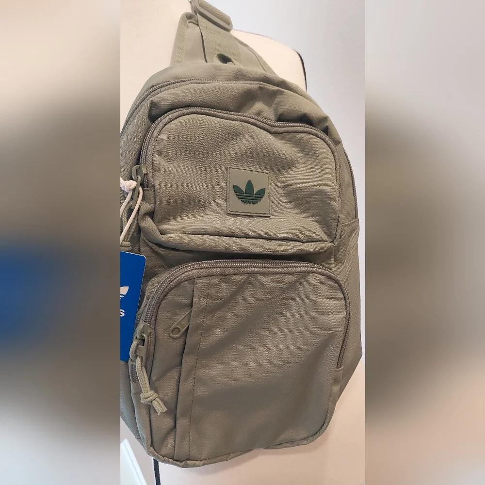 Adidas Green Backpack Durable Minimalist Design